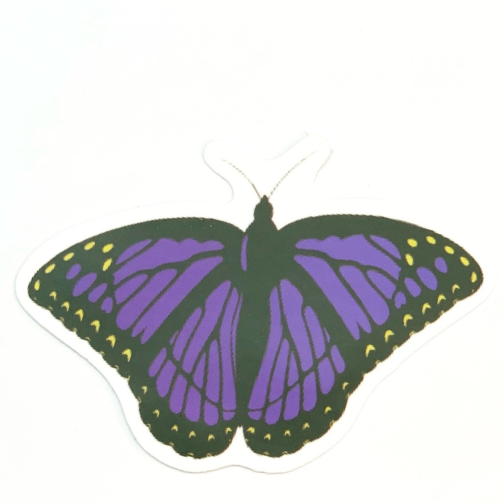 Purple Butterfly Sticker